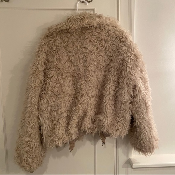 Reformation Freddie Faux Fur Bomber Jacket - Picture 2 of 5